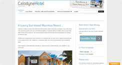 Desktop Screenshot of calodynehotel.com